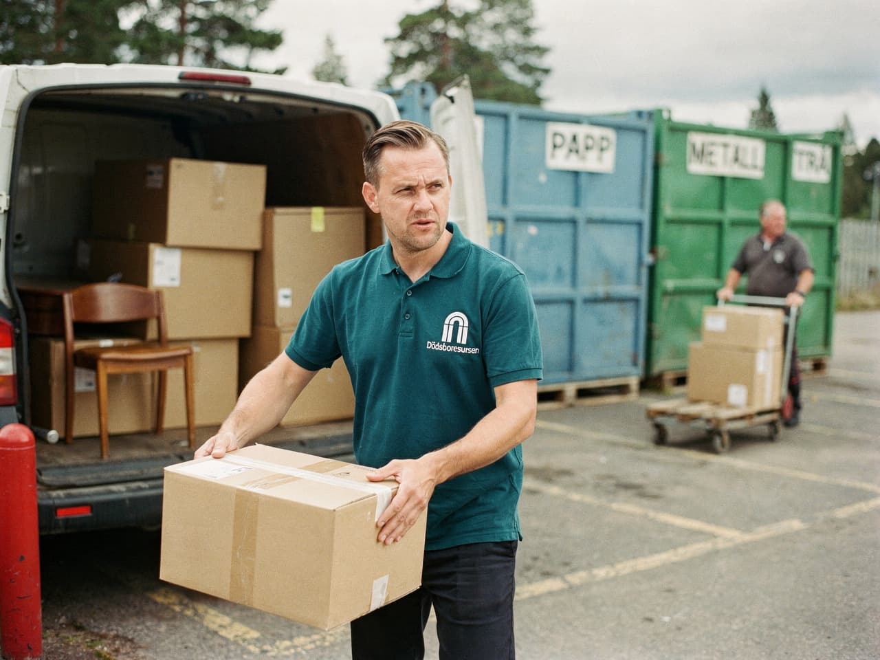 Sortering och återvinning vid bortforsling av dödsbo i Härnösand
