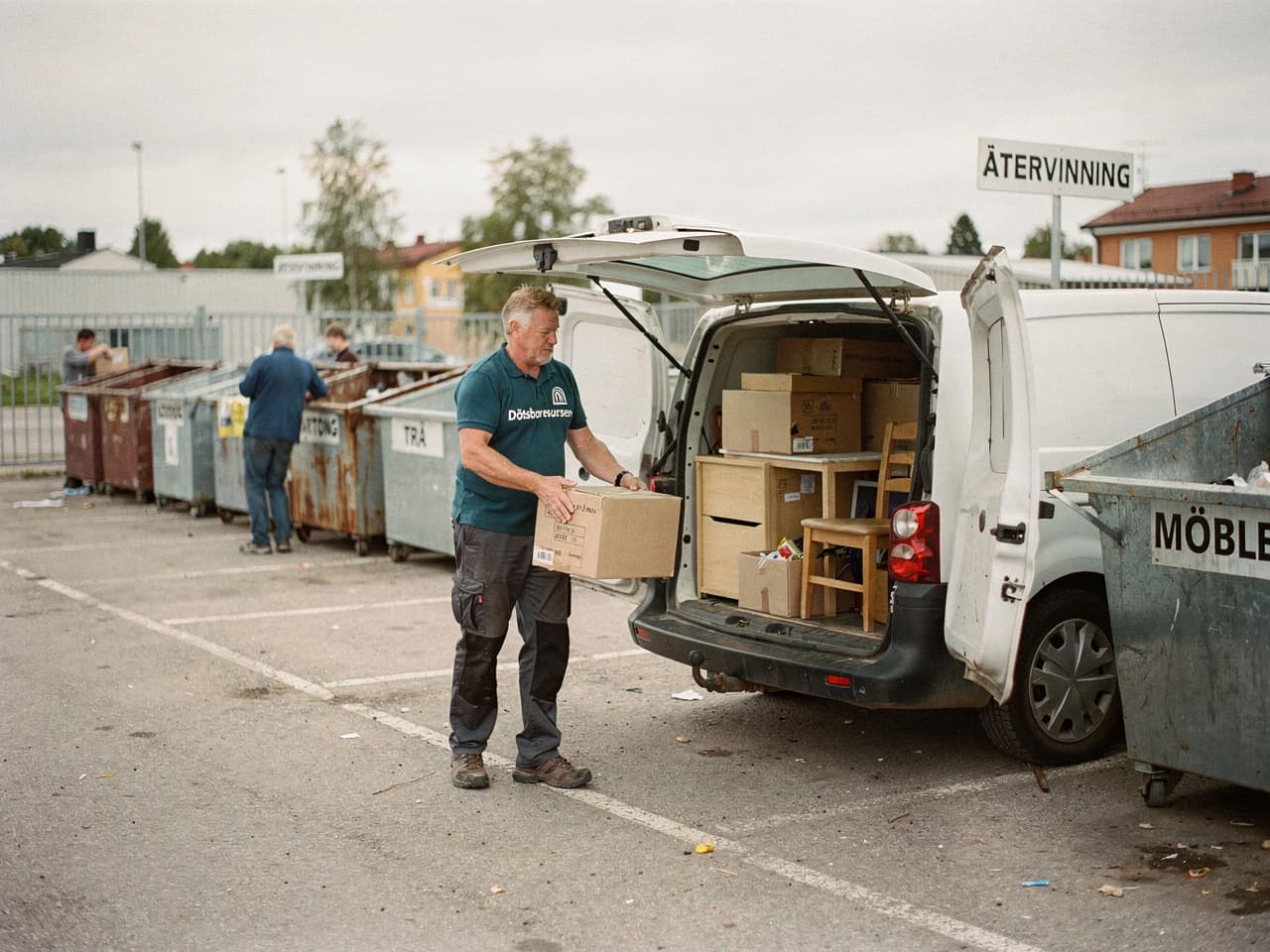 Sortering och återvinning vid bortforsling av dödsbo i Lerum