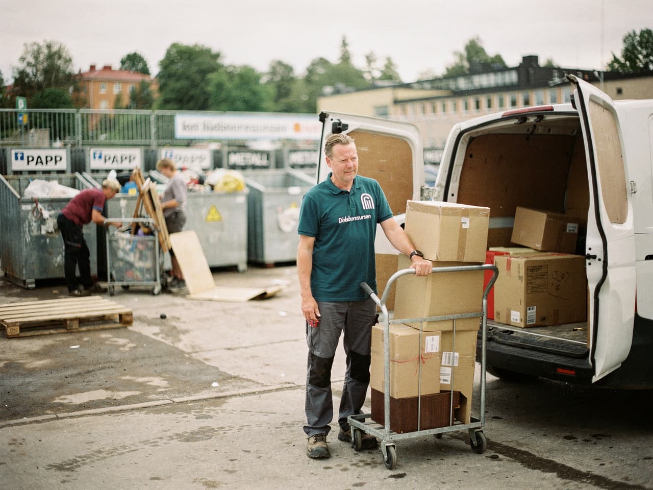 Sortering och återvinning vid bortforsling av dödsbo i Marks kommun