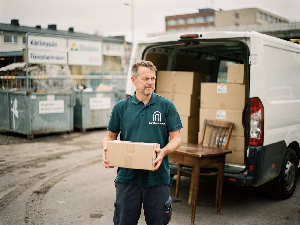 Sortering och återvinning vid bortforsling av dödsbo i Sala