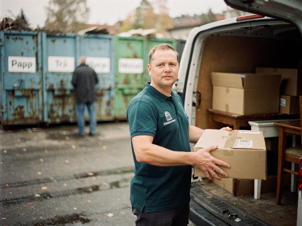 Sortering och återvinning vid bortforsling av dödsbo på Lidingö