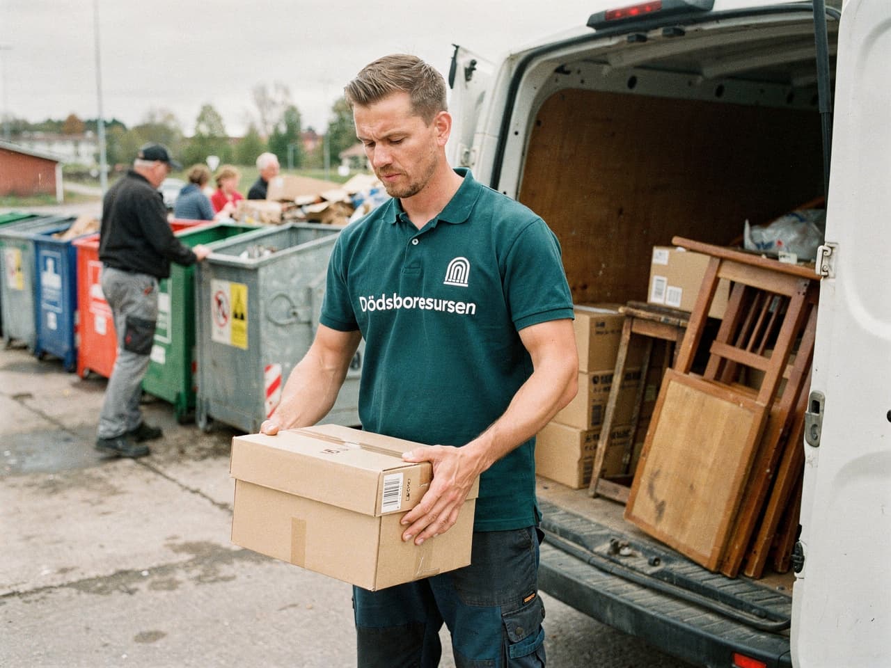 Sortering och återvinning vid bortforsling av dödsbo i Motala